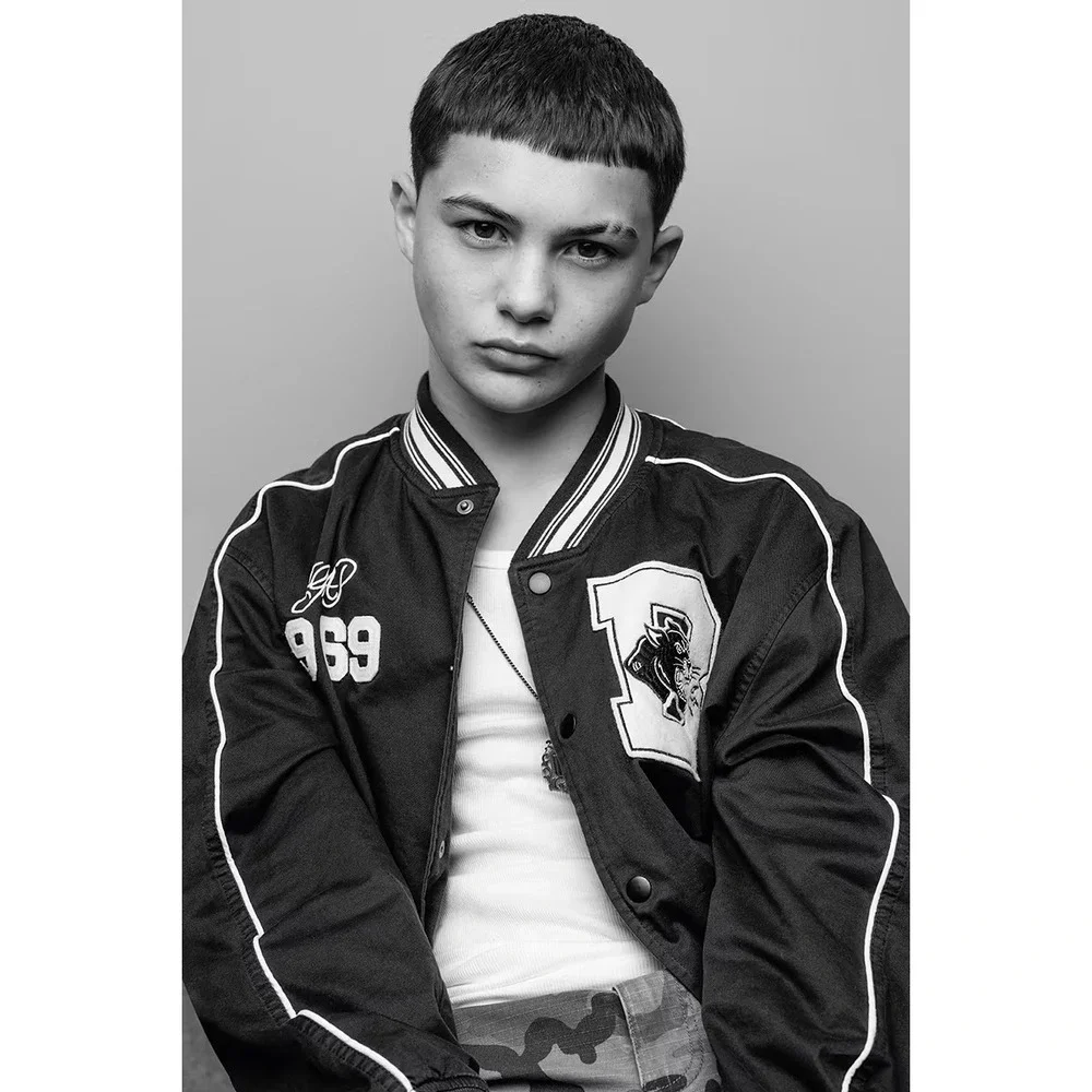 NWT Gap x BKC Kids Boys Black Brooklyn Circus Varsity Jacket Bomber Size XS 4-5